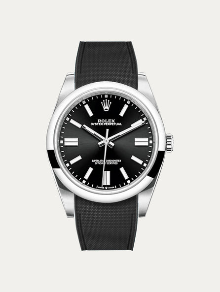 Rolex – R strap Premium - Bracelet-montre caoutchouc motif cordura pour Oyster Perpetual 41mm