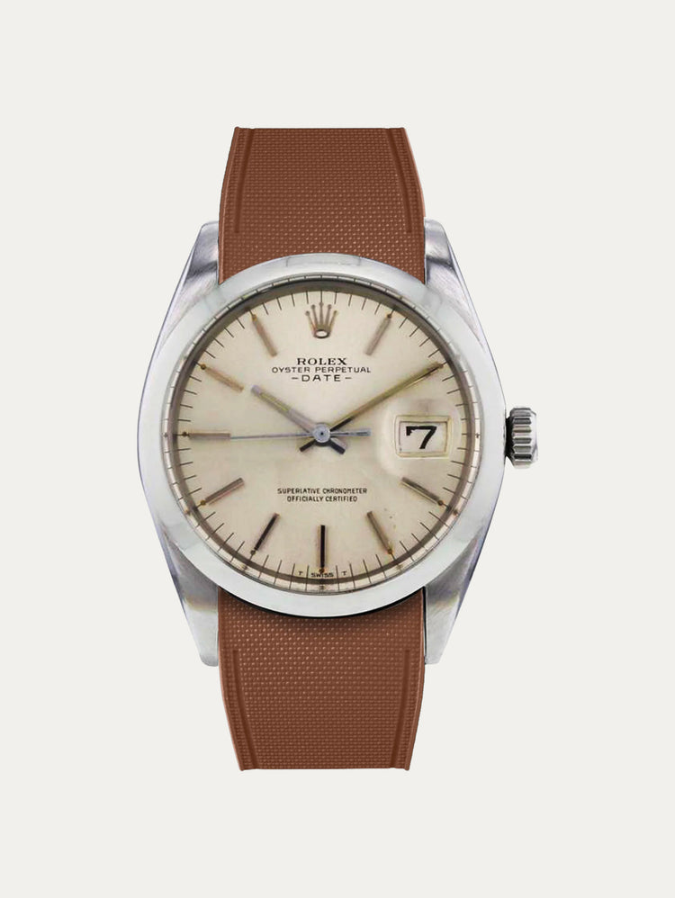Rolex – R strap Premium – Cordura-pattern rubber watch strap for Oyster Perpetual Date 35mm