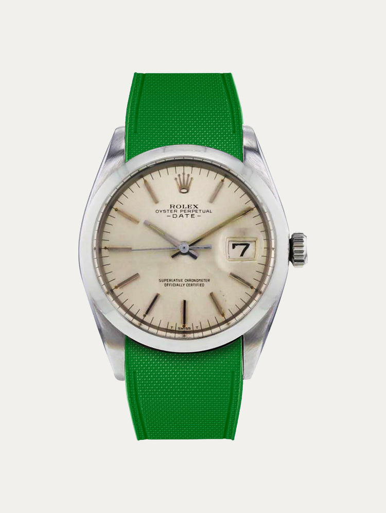Rolex – R strap Premium – Cordura-pattern rubber watch strap for Oyster Perpetual Date 35mm