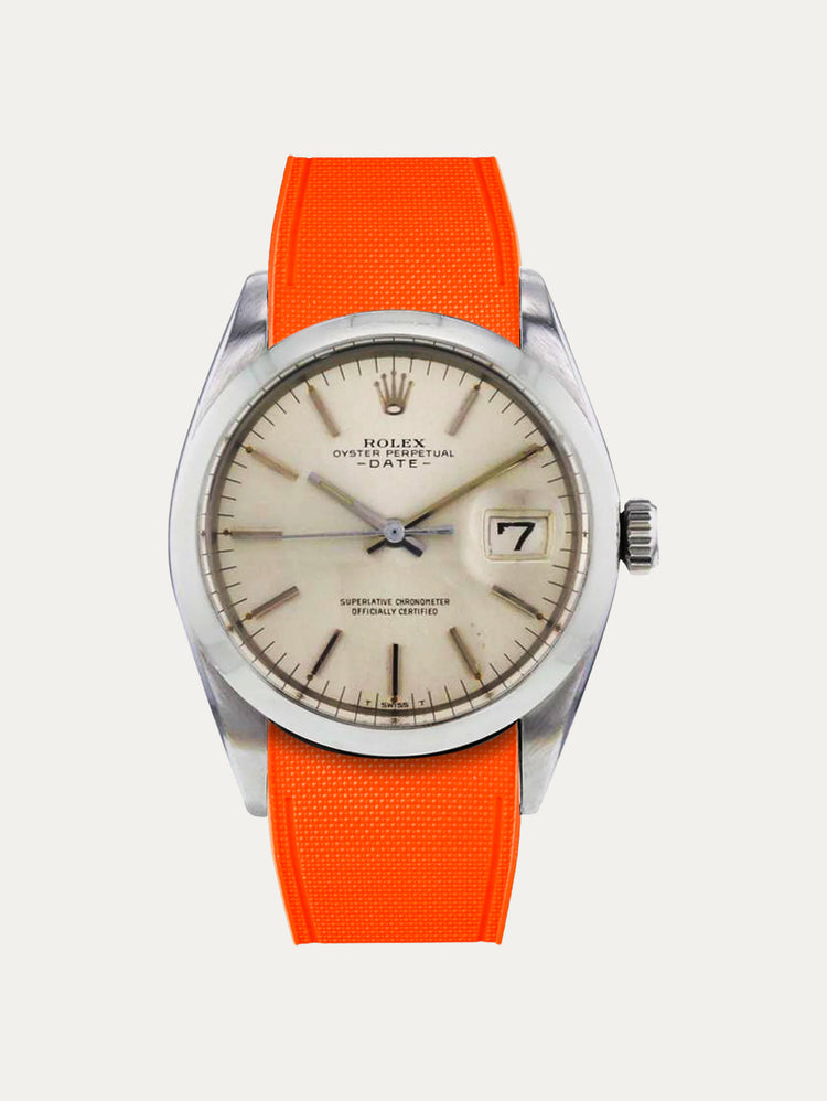 Rolex – R strap Premium – Cordura-pattern rubber watch strap for Oyster Perpetual Date 35mm