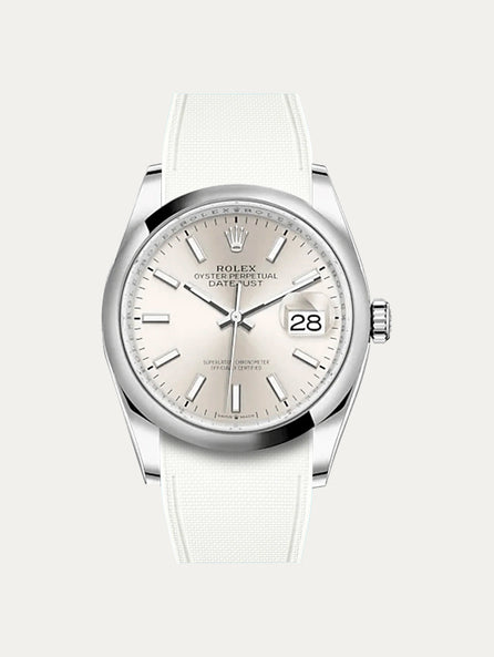 Rolex – R strap Premium - Bracelet-montre caoutchouc motif cordura pour Oyster Perpetual Datejust 36mm