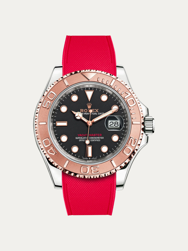 Rolex – R strap Premium - Bracelet-montre caoutchouc motif cordura pour Yachtmaster 40mm & bracelet Oyster
