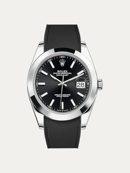Rolex – R strap Premium - Bracelet-montre caoutchouc motif cordura pour Datejust 41mm II (pre-2016) & bracelet Oyster