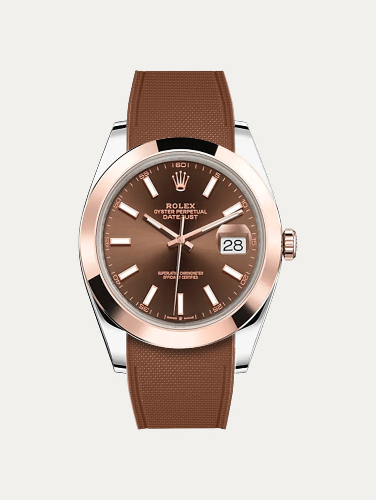 Rolex – R strap Premium - Bracelet-montre caoutchouc motif cordura pour Datejust 41mm II (pre-2016) & bracelet Oyster
