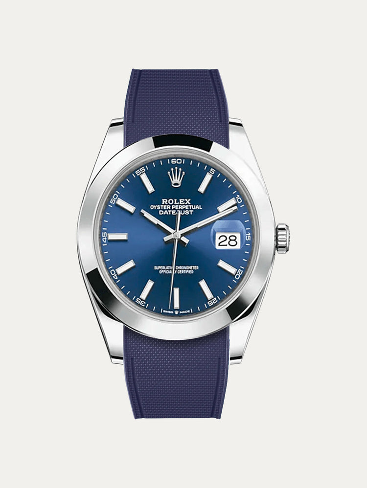 Rolex – R strap Premium - Bracelet-montre caoutchouc motif cordura pour Datejust 41mm II (pre-2016) & bracelet Oyster