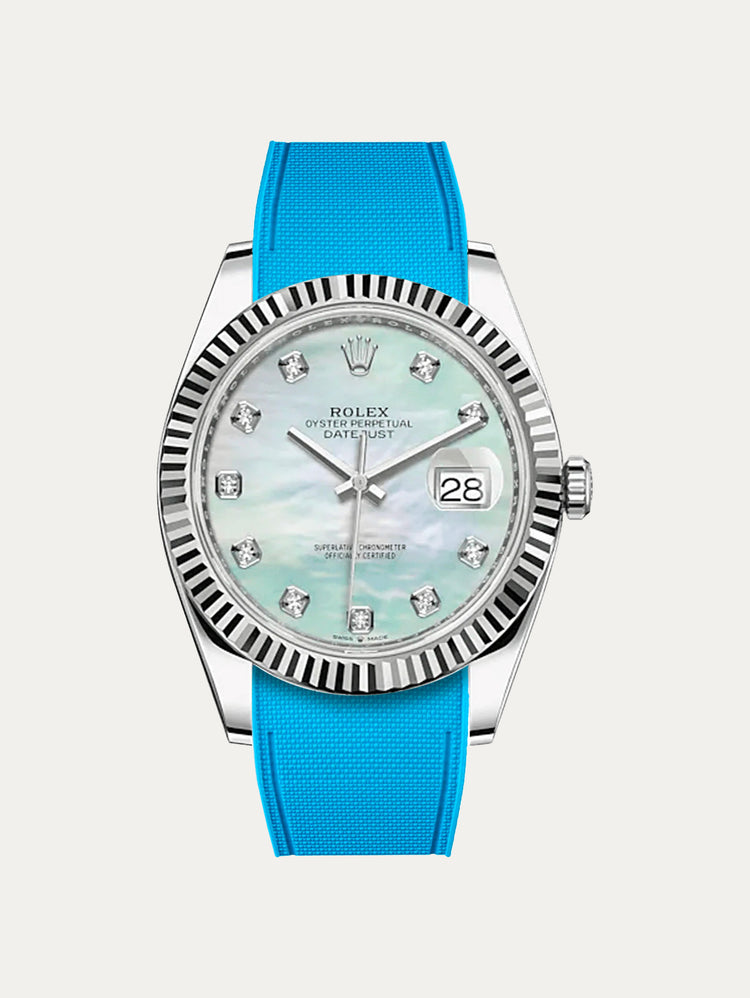 Rolex – R strap Premium - Bracelet-montre caoutchouc motif cordura pour Datejust 41mm II (pre-2016) & bracelet Oyster