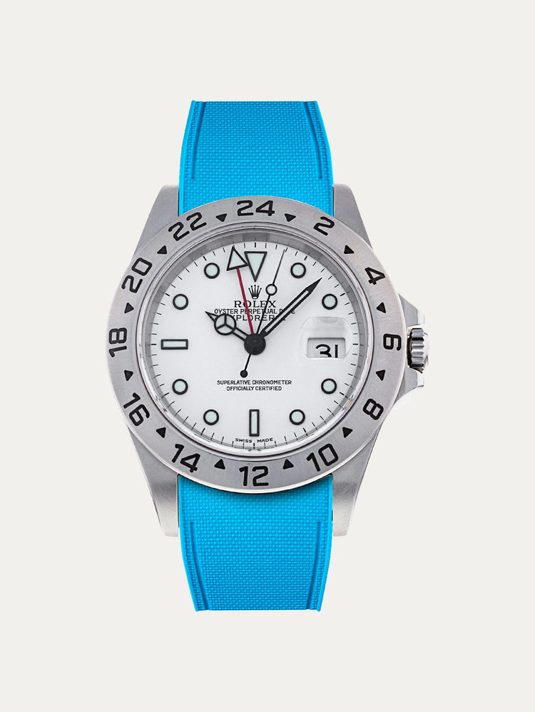 Rolex – R strap Premium - Bracelet-montre caoutchouc motif cordura pour Explorer II 40mm (16570) & bracelet Oyster