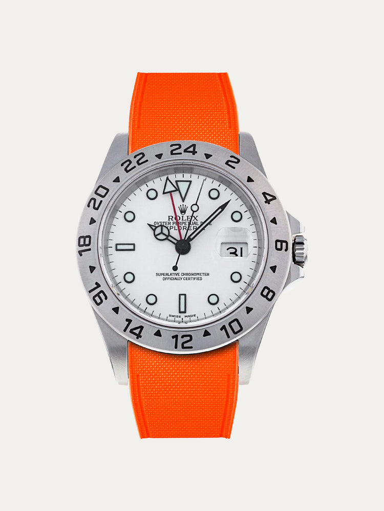 Rolex – R strap Premium - Bracelet-montre caoutchouc motif cordura pour Explorer II 40mm (16570) & bracelet Oyster