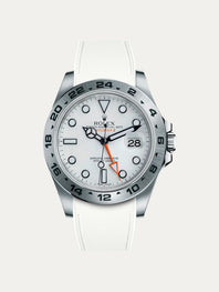Rolex – R strap Premium - Bracelet-montre caoutchouc motif cordura pour Explorer II 42mm (216570) & bracelet Oyster