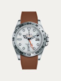 Rolex – R strap Premium - Bracelet-montre caoutchouc motif cordura pour Explorer II 42mm (216570) & bracelet Oyster