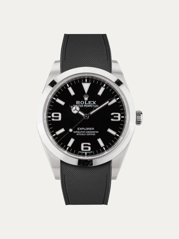 Rolex – R strap Premium - Cordura pattern rubber watch strap for Explorer I 39mm & Oyster bracelet