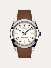 Rolex – R strap Premium - Bracelet-montre caoutchouc motif cordura pour Milgauss 40mm & bracelet Oyster
