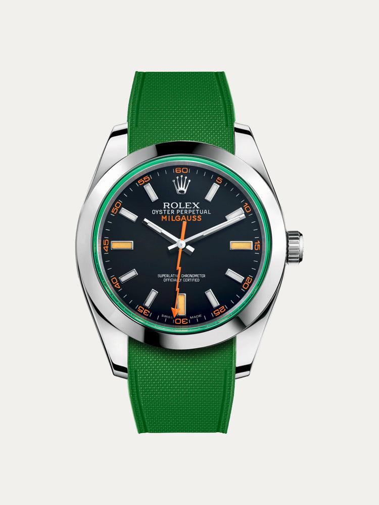 Rolex – R strap Premium - Bracelet-montre caoutchouc motif cordura pour Milgauss 40mm & bracelet Oyster