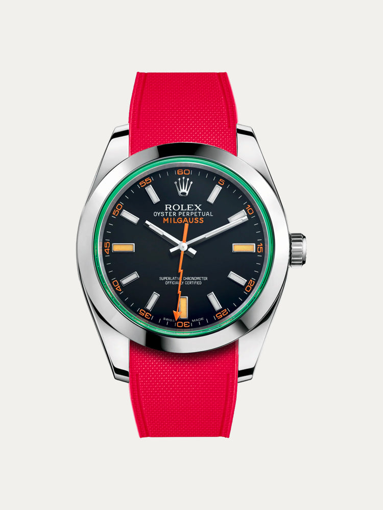 Rolex – R strap Premium - Bracelet-montre caoutchouc motif cordura pour Milgauss 40mm & bracelet Oyster