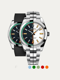 Rolex – R strap Premium - Bracelet-montre caoutchouc motif cordura pour Milgauss 40mm & bracelet Oyster