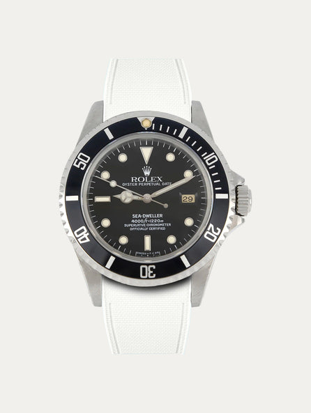 Rolex – R strap Premium - Bracelet-montre caoutchouc motif cordura pour Sea Dweller 40mm non-ceramique 16600 & boucle Oyster