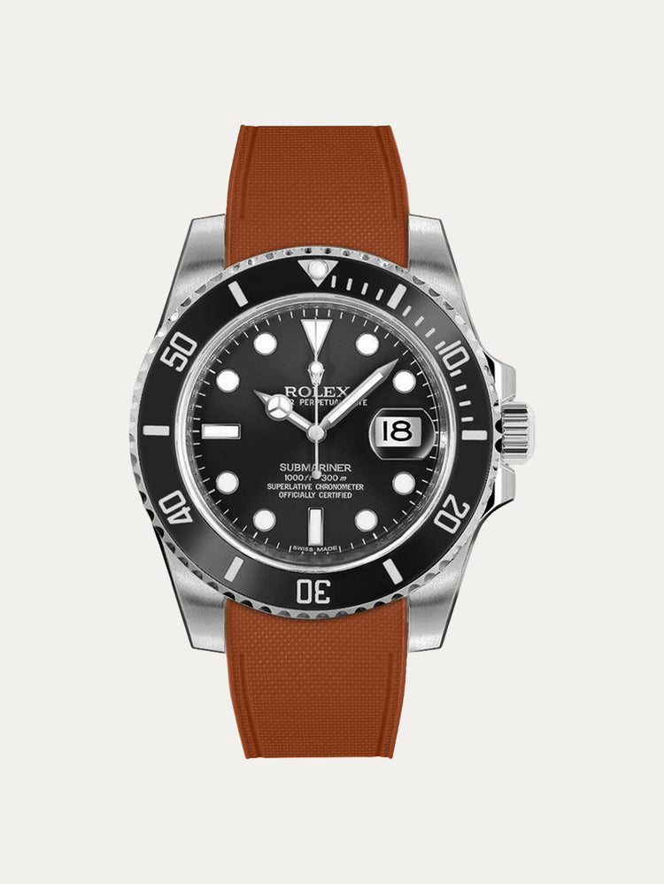 Rolex – R strap Premium - Cordura pattern rubber watch strap for Submariner 40mm non-ceramic (pre 2010) & Oyster buckle