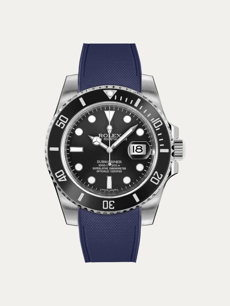 Rolex – R strap Premium - Cordura pattern rubber watch strap for Submariner 40mm non-ceramic (pre 2010) & Oyster buckle