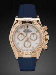 Rolex - Rubber B - Bracelet caoutchouc pour Daytona sur cuir YG / WG