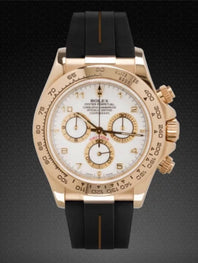 Rolex - Rubber B - Bracelet caoutchouc pour Daytona sur cuir YG / WG