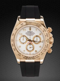 Rolex - Rubber B - Bracelet caoutchouc pour Daytona sur cuir YG / WG