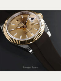 Rolex - Rubber B - Bracelet caoutchouc pour Datejust 41 mm - Série boucle ardillon