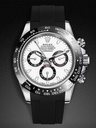 Rolex - Rubber B - Bracelet caoutchouc Daytona Ceramic Bezel Oyster Bracelet (Pre-2023) - Série boucle ardillon