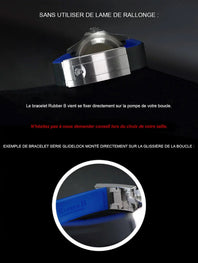 Rolex - Rubber B - Rubber Strap for Deepsea 126660 & 136660 - Vulchromatic® Glidelock Edition