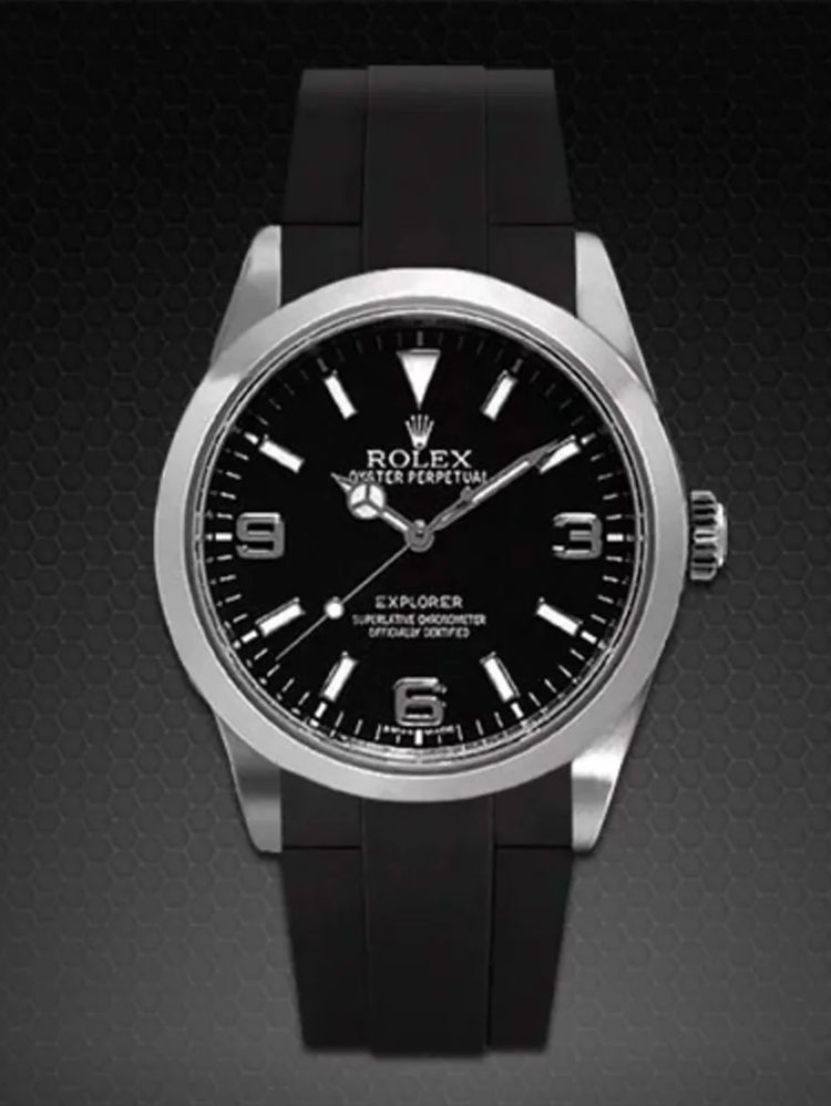 Rolex - Rubber B - Rubber strap for Explorer I 39mm - Tang buckle series
