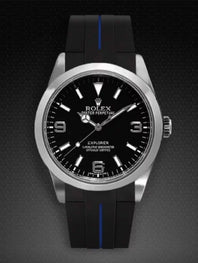 Rolex - Rubber B - Rubber strap for Explorer I 39mm - Tang buckle series