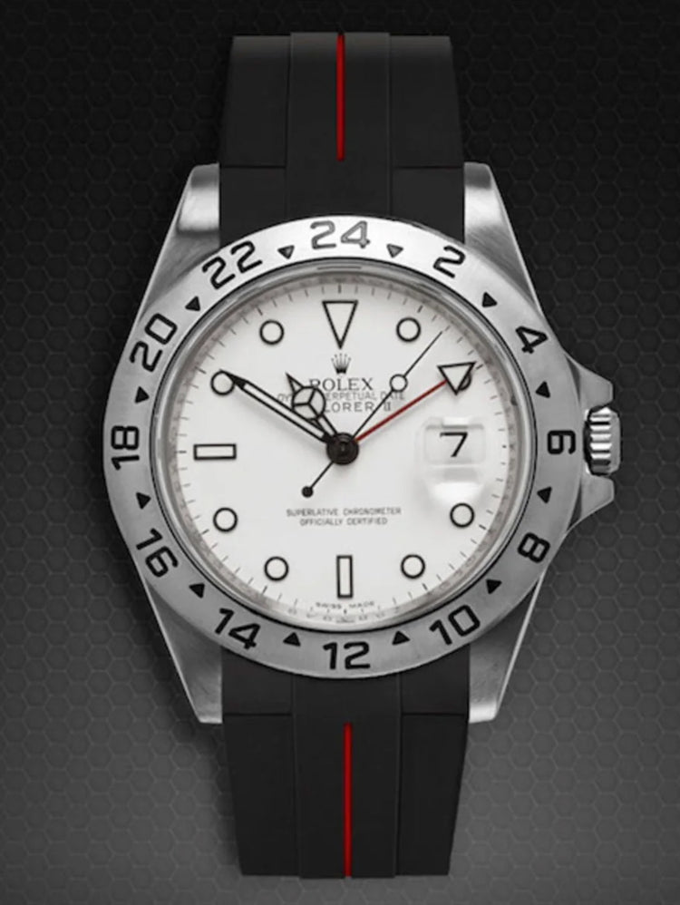 Rolex - Rubber B - Rubber Strap for Explorer II 40mm - Tang Buckle Series
