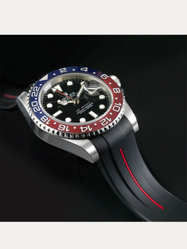 Rolex - Rubber B - Rubber strap for GMT Master II CERAMIC - Tang buckle series