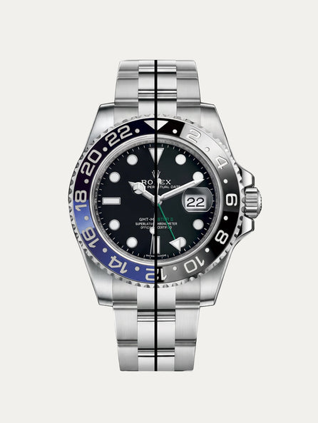 Rolex - Rubber B - Bracelet caoutchouc pour GMT Master II CERAMIC - Série Velcro®