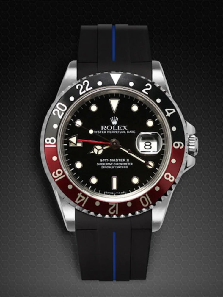 Rolex - Rubber B - Rubber Strap for GMT Master II Non-Ceramic - Tang Buckle Series