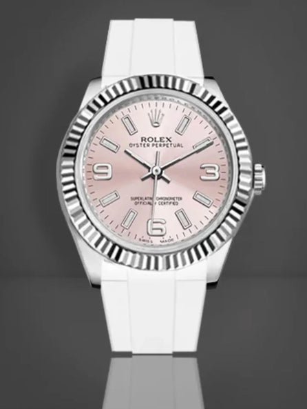 Rolex Oyster Bracelet - Rubber B - Bracelet caoutchouc pour Oyster Perpetual / Datejust 31mm - Série boucle ardillon