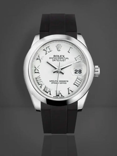 Rolex Oyster Bracelet - Rubber B - Bracelet caoutchouc pour Oyster Perpetual / Datejust 31mm - Série classique