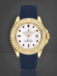 Rolex - Rubber B - Bracelet caoutchouc pour Yachtmaster 35mm - Série boucle ardillon
