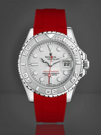 Rolex - Rubber B - Bracelet caoutchouc pour Yachtmaster 35mm - Série boucle ardillon