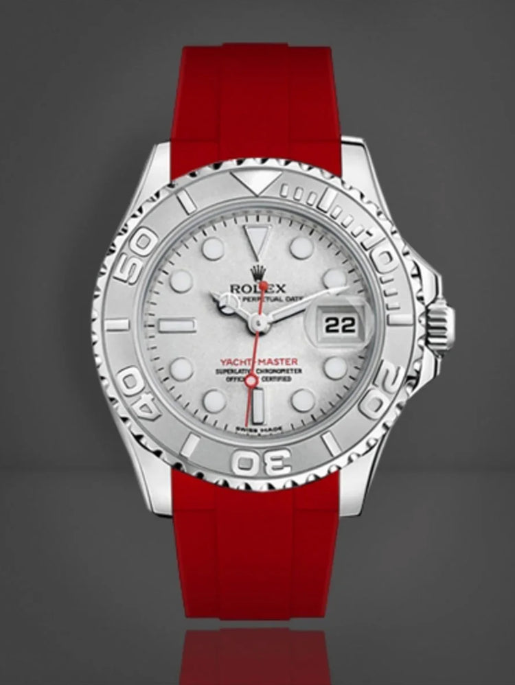 Rolex - Rubber B - Bracelet caoutchouc pour Yachtmaster 35mm - Série boucle ardillon