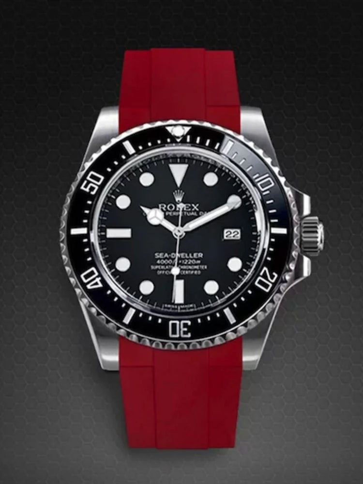 Rolex - Rubber B - Bracelet caoutchouc Sea-Dweller 4000 - Série boucle ardillon ref. 116600