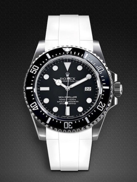 Rolex - Rubber B - Bracelet caoutchouc Sea-Dweller 4000 - Série boucle ardillon ref. 116600