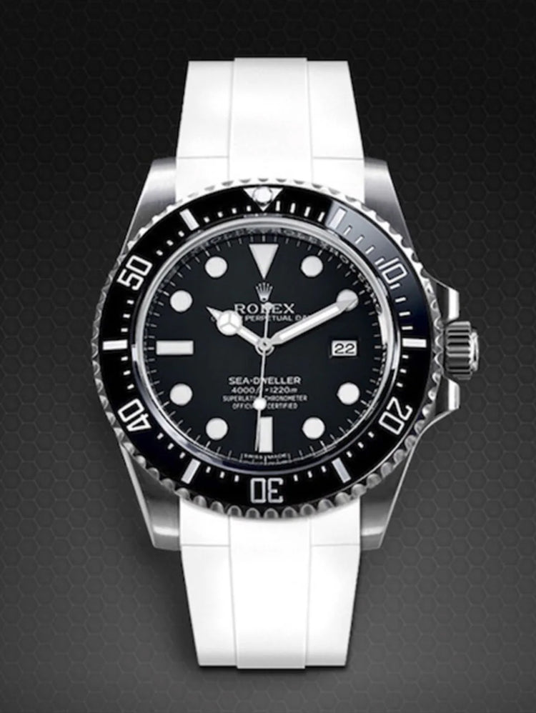Rolex - Rubber B - Bracelet caoutchouc Sea-Dweller 4000 - Série boucle ardillon ref. 116600