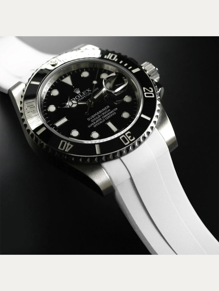 Rolex - Rubber B - Bracelet caoutchouc pour Submariner 40mm Ceramic - Série boucle ardillon