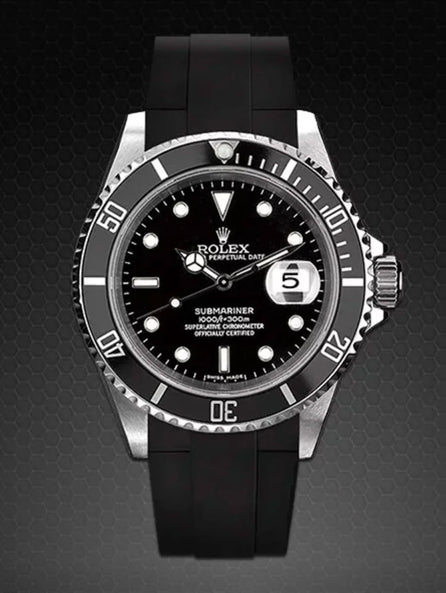 Rolex - Rubber B - Bracelet caoutchouc pour Submariner 40mm Non-Ceramic - Série classique