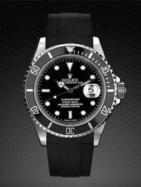 Rolex - Rubber B - Bracelet caoutchouc pour Submariner 40mm Non-Ceramic - Série Velcro®