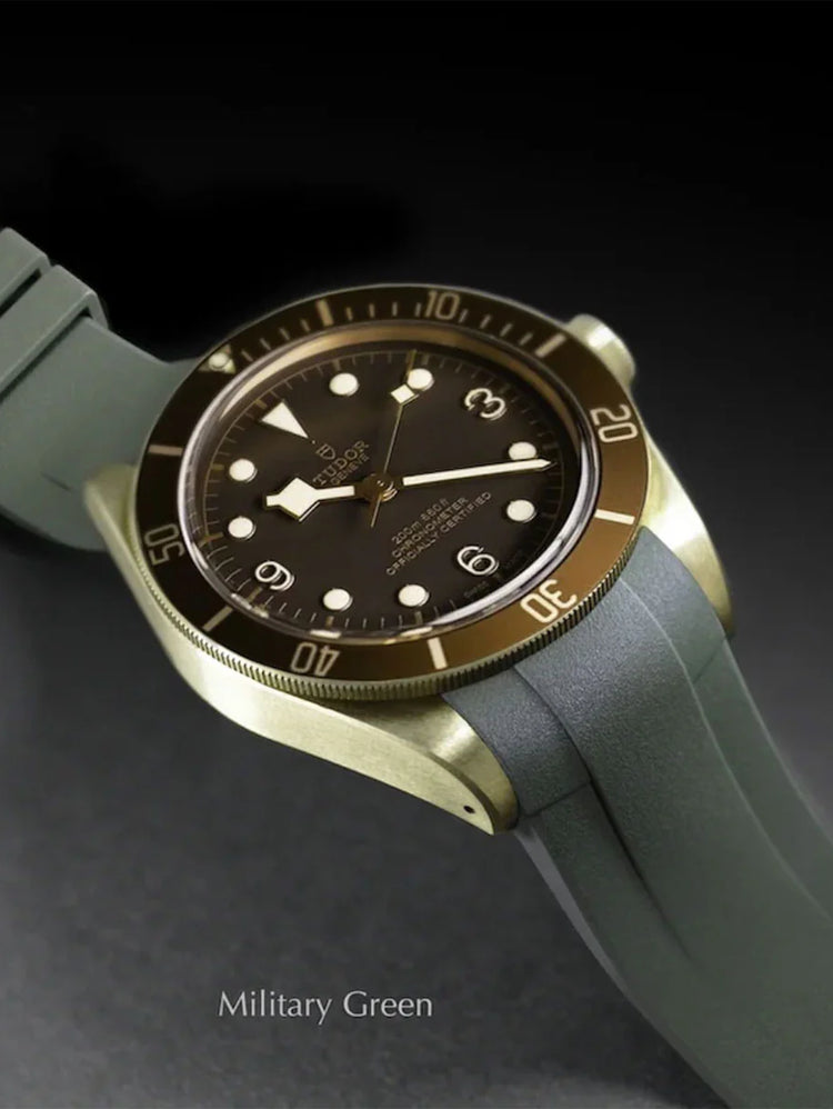 Tudor - Rubber B - Bracelet caoutchouc pour Black Bay Bronze 43mm - Série boucle ardillon