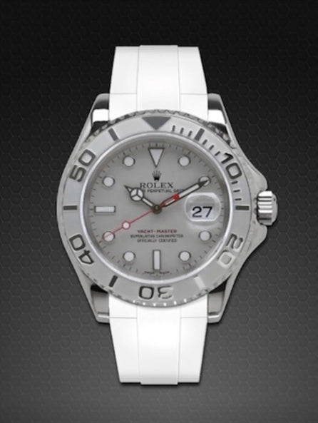 Rolex - Rubber B - Bracelet caoutchouc pour Yachtmaster 40mm - Série boucle ardillon