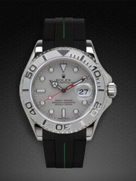 Rolex - Rubber B - Rubber strap for Yachtmaster 40mm - Classic Series