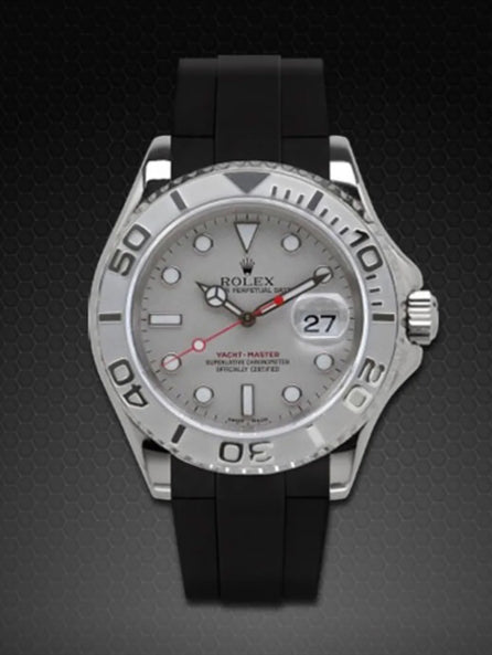 Rolex - Rubber B - Bracelet caoutchouc pour Yachtmaster 40mm - Série boucle ardillon