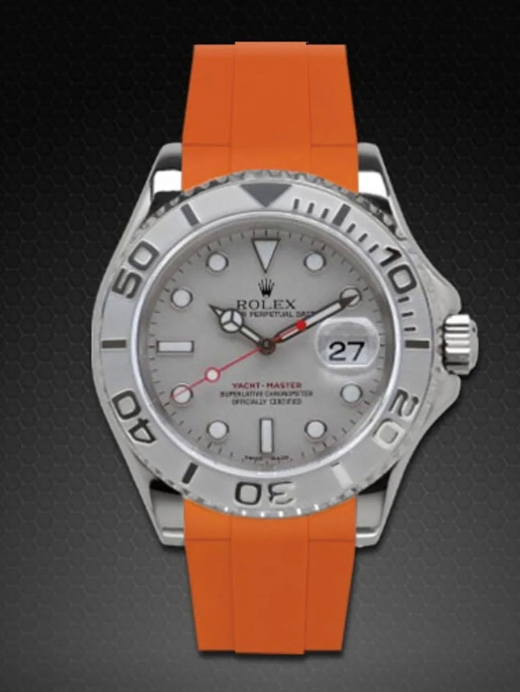 Rolex - Rubber B - Bracelet caoutchouc pour Yachtmaster 40mm - Série boucle ardillon
